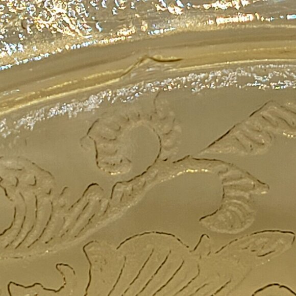 1930's Depression Glass Federal Madrid Amber Serving Bowl - Picture 9 of 11